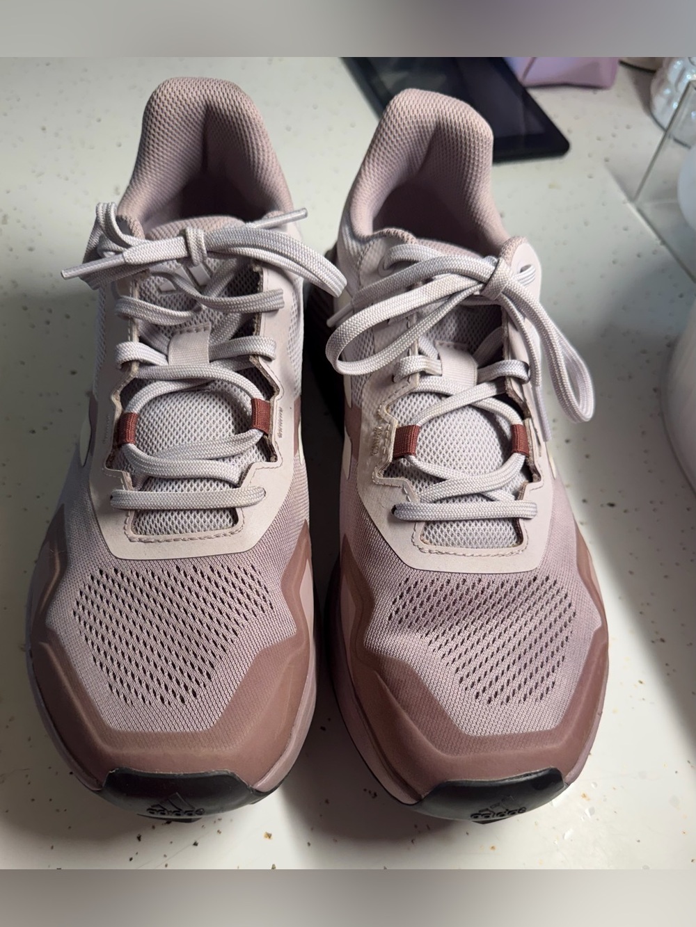 Adidas Terrex - Women's Light Pink and Mauve Athletic Sneakers Size: 9 1/2